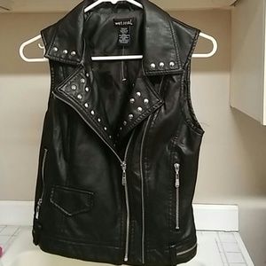Wet Seal Faux Leather Vest